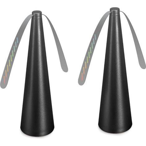 Fliegenabwehrmittel, Tragbarer Ventilator, Mückenschutzmittel, Mückenschutz-tischventilator (2er-pack, Schwarz)