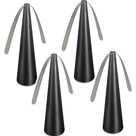 Set Mit 4 Tragbaren Fliegenventilatoren, Mückenschutzventilatoren, Mückenschutz-tischventilatoren, Schwarz
