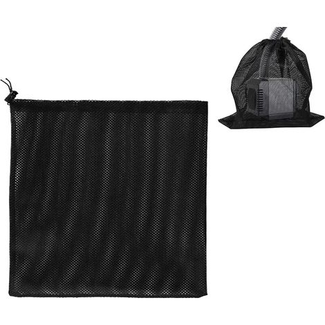 Filterbeutel Für Wasserpumpe, Netzbeutel Für Teichpumpe, Zubehör Für Hauswasserpumpe (47 X 47 Cm, Schwarz)