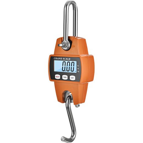 Orangefarbene, Einteilige Mini-tragbare Digitale Lcd-waage, Elektronische Spielwaage Mit Kranfunktion, 300 Kg Leiter Mit Haken, Reisekoffer, Outdoor-angeln