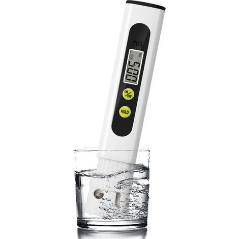 Digitales Wasserqualitätsmessgerät, 3-in-1: Tds-messgerät, Ec-messgerät Und Thermometer, Messbereich 0-9999 Ppm, Idealer Wassertester