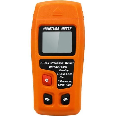 Orangefarbenes Hygrometer – Hintergrundbeleuchtetes Lcd-display – Professionelle Und Präzise Anwendung