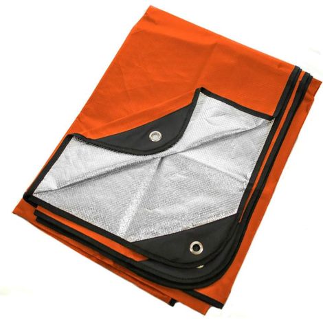 Extrem Widerstandsfähige Thermodecke – Ideal Für Camping, Jagd Usw. – 1 Stück, 210 × 150 Cm, Orange