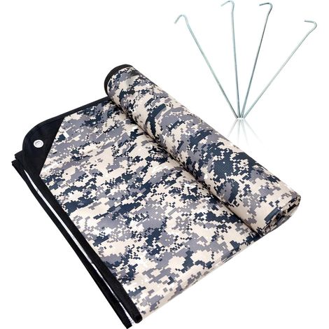 Extrem Strapazierfähige Thermodecke – Ideal Für Camping, Jagd Usw. – 1 Stück, 210 × 150 Cm, Schneeweiß
