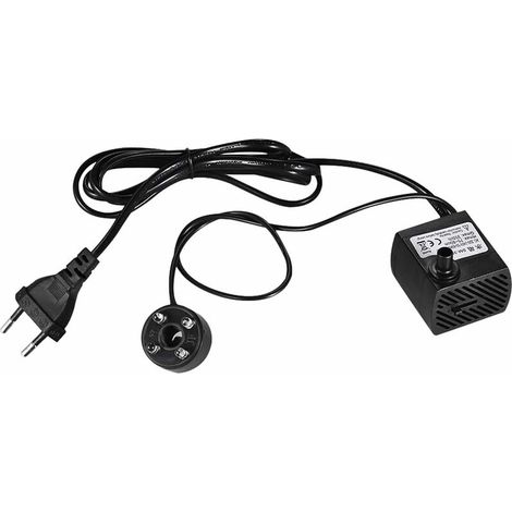 350 L/h 5-w-tauchpumpe Mit 4 Ultraleisen Leds Für Teiche, Aquarien, Tischbrunnen, Hydrokultur, 1,5 M Netzkabel