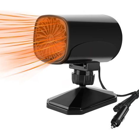 Autoheizung, 12 V, 150 W, 2-in-1-funktion Mit Entfroster Und Entfeuchter, Mit Zigarettenanzünderstecker, Schwarz