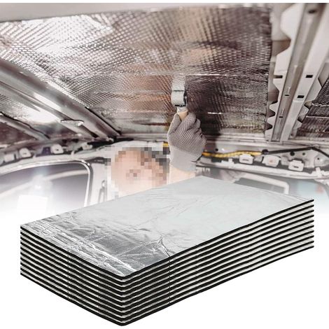Auto-schalldämmung – Selbstklebende Aluminium-schaumstoffplatten – Schalldämmmatten 15,7" X 9,8", 10 Stück