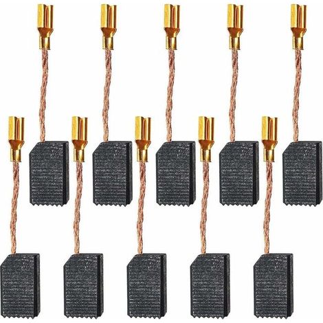 10 Stück Kohlebürsten Zubehör Für Elektrowerkzeuge Kohlebürste Für Elektrischen Winkelschleifer (15 X 8 X 5 Mm)