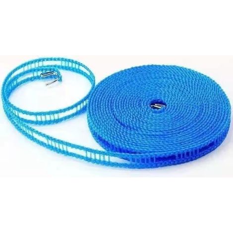 5 M Lange, Ausziehbare Wäscheleine (blau), Ideal Für Camping, Reisen Und Outdoor-aktivitäten. Windbeständig, Mit Folgenden Merkmalen: