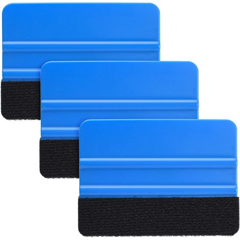 Filzrakel-set Für Getönte Scheiben Und Zum Anbringen Von Aufklebern – 3-teilig, Blau