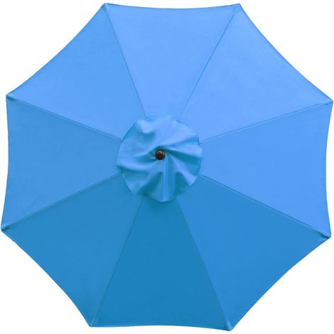 Ersatzdach Für Terrassenschirme, 9 Fuß Ersatzdach, Geeignet Für 8 Streben (blau)