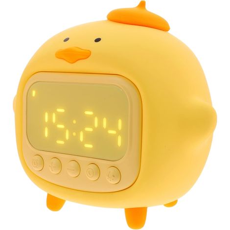 Gelber Enten-wecker, Einfacher Digitalwecker, Kinderwecker, Kleiner Dekorativer Led-wecker Fürs Studentenwohnheim, Dekorative Enten-nachttischlampe