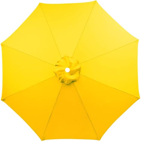 Ersatzbezug Für 2,7 M Großen 8-streben-sonnenschirm, Uv-schutzbezug, Gelbes Schirmdach