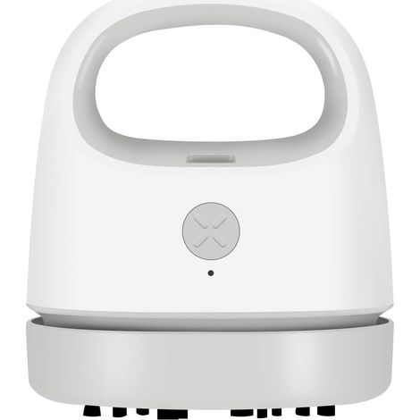 Handstaubsauger Mit Reinigungsbürste, Usb-wiederaufladbarer Staubsauger, Bester Bürostaubsauger Ohne Tote Winkel (grau)