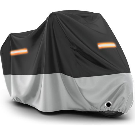 Wasserdichte Motorradabdeckung – Schützt Ihr Motorrad Vor Wind, Schnee Und Kratzern – 1-teilig, Schwarz-grau, 200 X 90 X 100 Cm