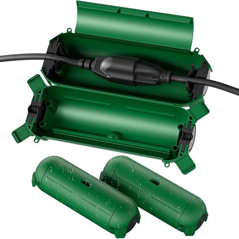 Überspannungsschutz Für Außensteckdosen Und -stecker – 3er-pack, 21 × 7 × 7 Cm, Grün
