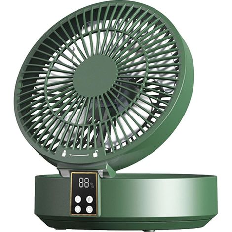 Tragbarer Tischventilator, Faltbarer Luftkühler Mit Fernbedienung, 3 Geschwindigkeitsstufen, Geeignet Für Schlafzimmer, Studentenwohnheime, Büros, Umweltfreundlich