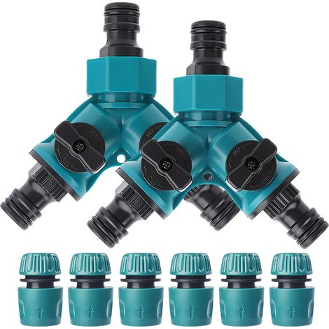 Zweiwege-wasserspender, 3/4"-zweiwegeanschluss Mit 1/2"-schlauchverbinder, Wasserhahnadapter, Wasserspender-set
