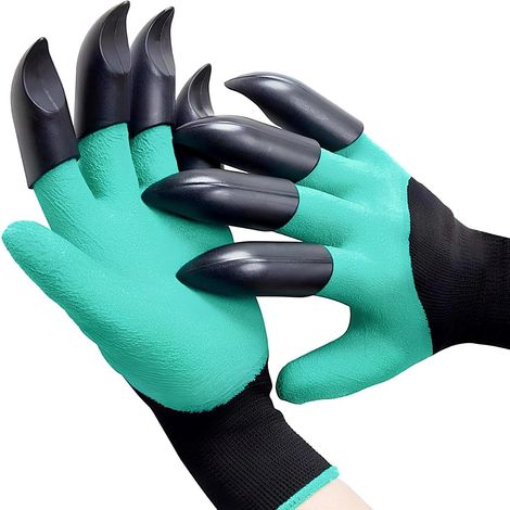 Gartenhandschuhe Mit Krallen, Durchstichfeste Gartenhandschuhe Für Gärtner, Unisex, Grün