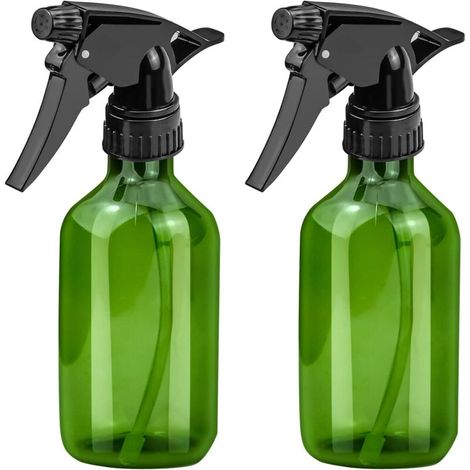 Auslaufsichere Sprühflaschen – Verstellbare Düse – Feiner Nebel Und Luftstrom Für Haarstyling, Kräutersprays U. V. M. – 2er-pack, Grün, 300 Ml
