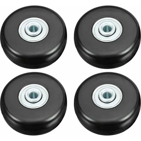 Kofferrollen, Robuste 50-mm-gummiräder Mit Geräuschdämpfung, Schwenk- Und Universell Einsetzbar, 4er-set Für Koffer Und Gepäck