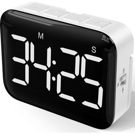 Magnetischer Digitaler Küchentimer Mit Großem 4-zoll-led-display, Einstellbarer Helligkeit Und Tonfunktion, Ideal Für Kinder Und Erwachsene
