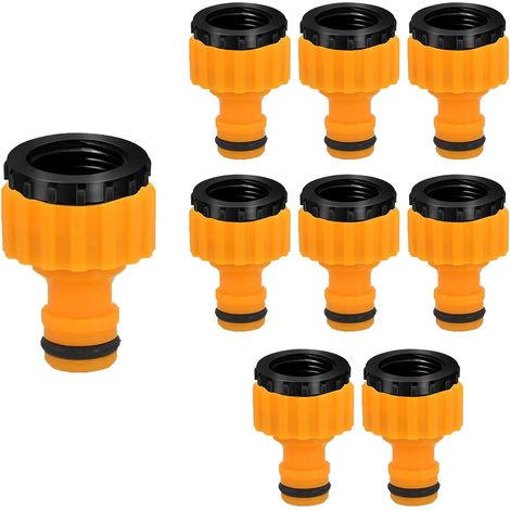 Wasserhahnadapter, 2-in-1-gewindeanschluss Für 3/4"- Und 1/2"-gartenschläuche, 8er-packung