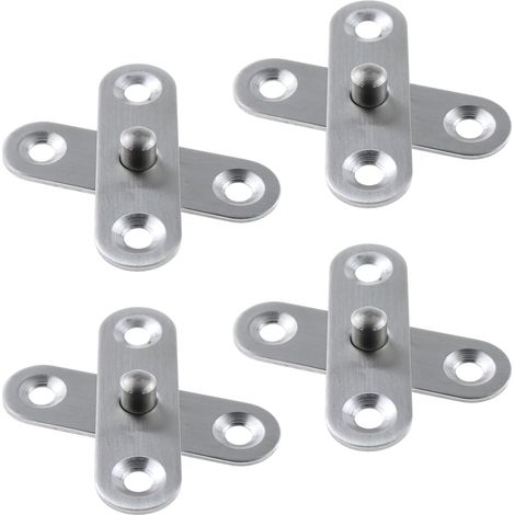 Unsichtbares Türscharnier, Edelstahl-schranktürscharnier, Drehtürscharnier, 4er-pack