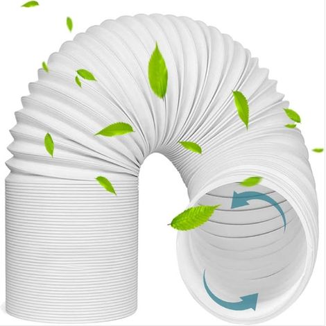 Abluftschlauch Für Mobile Klimageräte, 2 M Lang, 150 Mm Durchmesser. Ideal Für Badezimmer, Küchen Und Wäschetrockner.
