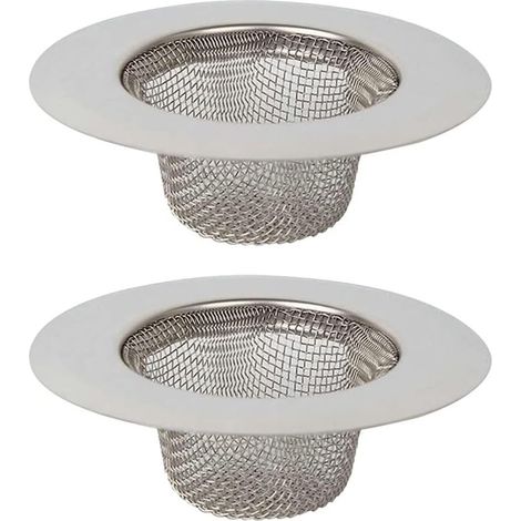 Set Mit 2 Edelstahl-spülbeckensieben, Für Küchenspüle, Badezimmer, Waschbecken Und Badewanne.