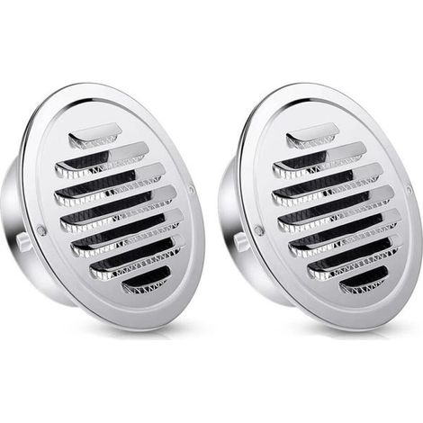 Rundes Lüftungsgitter Aus Edelstahl Mit Sieb Für Badezimmer, Wand, Decke, Außenbereich, 160 Mm, Flache, Glänzende Oberfläche.