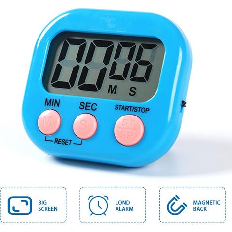 Magnetischer Küchentimer Mit Großem Lcd-bildschirm, Kochtimer, Akustischem Alarm Und Countdown-timer