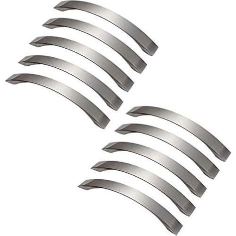 Set Mit 10 Küchenschrankgriffen, Türgriffen, Möbelgriffen, 128 Mm Lochabstand
