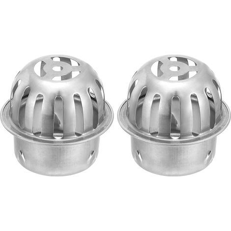 Dachrinnenschutzgitter Aus Edelstahl, Verstopfungsschutz, Laubfilter, 65 Mm, 2er-pack