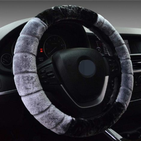 Warmer Und Weicher Winterlenkradbezug, Kurz, Universell, Interieur-zubehör, Automobil-stil, 37–38 Cm