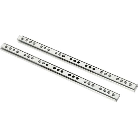 2 Stück, Geräuscharme Schubladenschienen, Teleskopierbare Kugellagerschienen Mit Dämpfung (246 Mm)