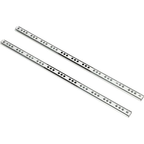2 Stück, Geräuscharme Schubladenschienen, Teleskopierbare Kugellagerschienen Mit Dämpfung (374 Mm)