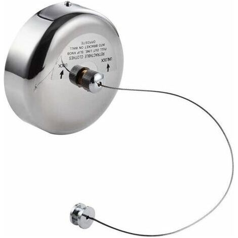 Teleskop-wäscheleine Aus Edelstahl 304 (2,8 M, Rundes Nylon Mit Rolle)
