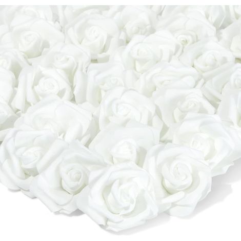 Ein Set Aus 100 Künstlichen Rosenköpfen Für Hochzeitsdekorationen, Babypartys Und Handgefertigte Blumenarrangements.