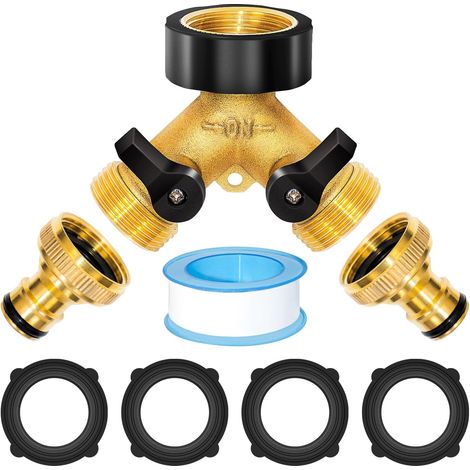 3/4-zoll-zweiwege-wasserspender – Y-förmiger Spender – Mit Separatem Schalter – Geeignet Für Küche, Garten Und Rasen