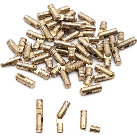 Zylinderscharniere Aus Messing, Verdeckte Scharniere Für Schmuckkästchen Und Schranktüren, 4 X 25 Mm, 30 Stück