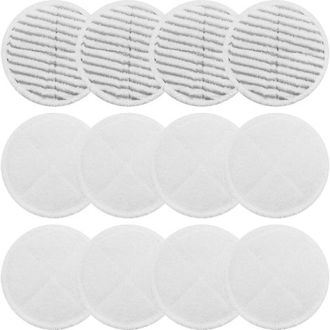 Ersatzpadset Für Bissell Spinwave 2039a Und 2124 Wischmopps: 8 Weiche Pads Und 4 Scheuerpads.