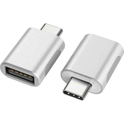 Usb-c-auf-usb-adapter (2er-pack), Usb-c-auf-usb-3.0-adapter, Usb-typ-c-auf-usb-adapter, Thunderbolt-3-auf-usb-otg-adapter (weiblich)