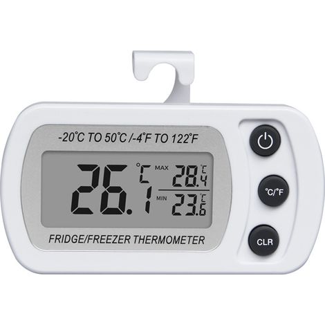 Digitales Thermometer Für Kühlschrank Und Gefrierschrank, Wasserdicht, Mit Haken, Gut Lesbarem Lcd-display, Temperaturaufzeichnungsfunktion