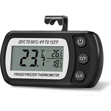 Digitales Kühl-/gefrierschrankthermometer Von Frigidaire, Temperaturbereich -20 Bis 50 °c, Mit Haken, Gut Lesbarem Lcd-display Und Aufzeichnungsfunktion