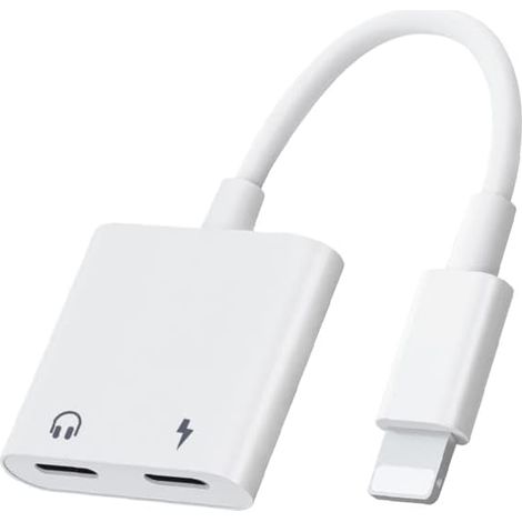 4-in-1-adapter Für Iphone, [apple Mfi-zertifiziert], Dual-lightning-anschluss, Splitter, Laden, Anrufe Und Steuerung, Kompatibel