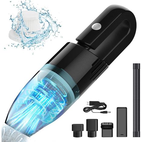 Tragbarer Akku-staubsauger, Mini-autostaubsauger, 4000 Mah Akku, Leistungsstark, Leise Und Leicht, Ideal Für Zuhause, Büro Usw.