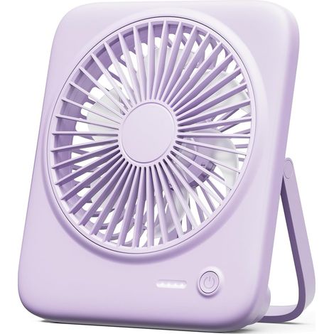 Tragbarer Tischventilator, Kleiner Persönlicher Ventilator, Leise, 4 Geschwindigkeitsstufen, Geeignet Für Reisen, Büro Und Arbeitszimmer (schwarz), 16,5 Cm