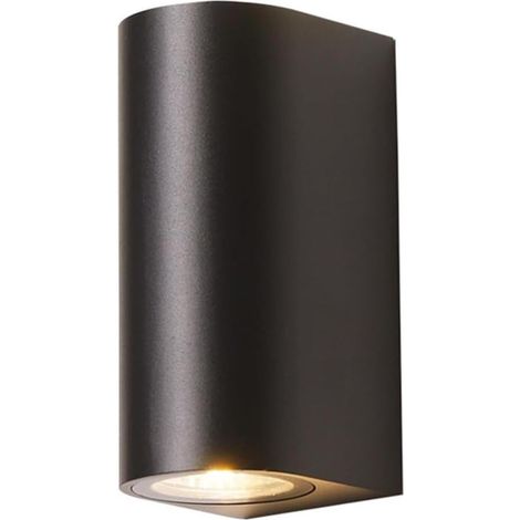 Wandleuchte/nachttischlampe – Wandleuchte Für Schlafzimmer/wohnzimmer – Runde, Schwarze Doppelleuchte – 1