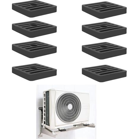 Set Mit 8 Stoßdämpfenden Gummipads Für Klimaanlagen – Geeignet Für Klimaanlagen, 4,7 Cm X 4,7 Cm X 0,8 Cm